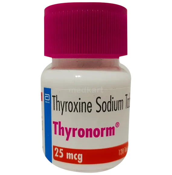thyronorm 25mcg tablet 120's